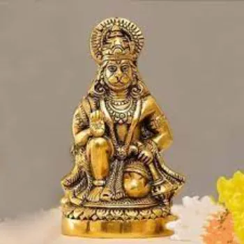 Brass Hanuman Statue 